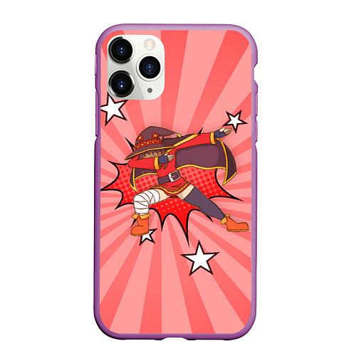 Чехол iPhone 11 Pro матовый Megumin Dabbing / 3D-Фиолетовый – фото 1