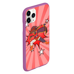 Чехол iPhone 11 Pro матовый Megumin Dabbing, цвет: 3D-фиолетовый — фото 2