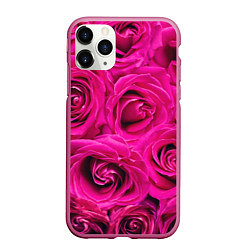 Чехол iPhone 11 Pro матовый Розы