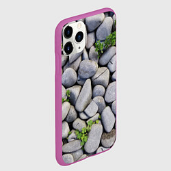 Чехол iPhone 11 Pro матовый Камни, цвет: 3D-фиолетовый — фото 2