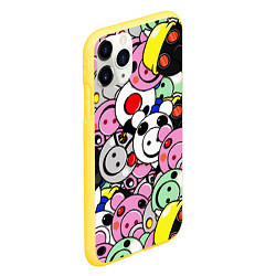 Чехол iPhone 11 Pro матовый ROBLOX PIGGY, цвет: 3D-желтый — фото 2