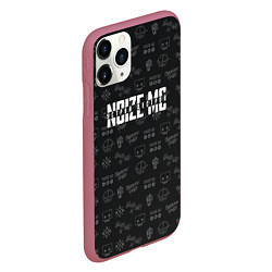 Чехол iPhone 11 Pro матовый Noize MC, цвет: 3D-малиновый — фото 2