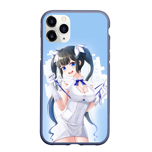 Чехол iPhone 11 Pro матовый Hestia / 3D-Серый – фото 1