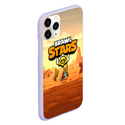 Чехол iPhone 11 Pro матовый Brawl Stars, цвет: 3D-светло-сиреневый — фото 2