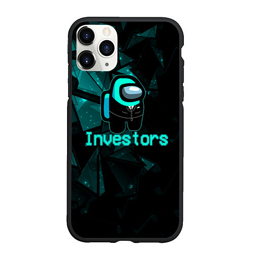 Чехол iPhone 11 Pro матовый Among Us Investors / 3D-Черный – фото 1