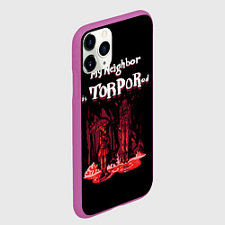 Чехол iPhone 11 Pro матовый Мой сосед в торпоре, цвет: 3D-фиолетовый — фото 2