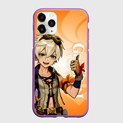 Чехол iPhone 11 Pro матовый GENSHIN IMPACT, БЕННЕТ
