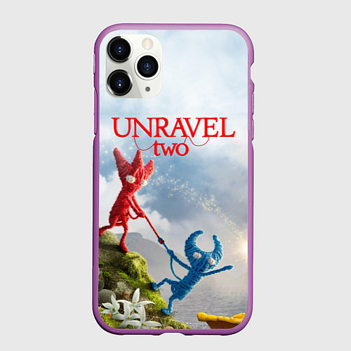 Чехол iPhone 11 Pro матовый Unravel Two Z / 3D-Фиолетовый – фото 1