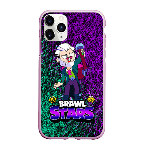 Чехол iPhone 11 Pro матовый Brawl StarsByron / 3D-Розовый – фото 1