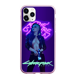 Чехол iPhone 11 Pro матовый Cyberpunk 2077 V