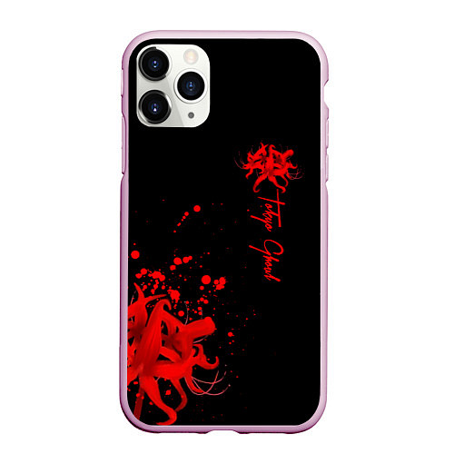 Чехол iPhone 11 Pro матовый Tokyo Ghoul / 3D-Розовый – фото 1