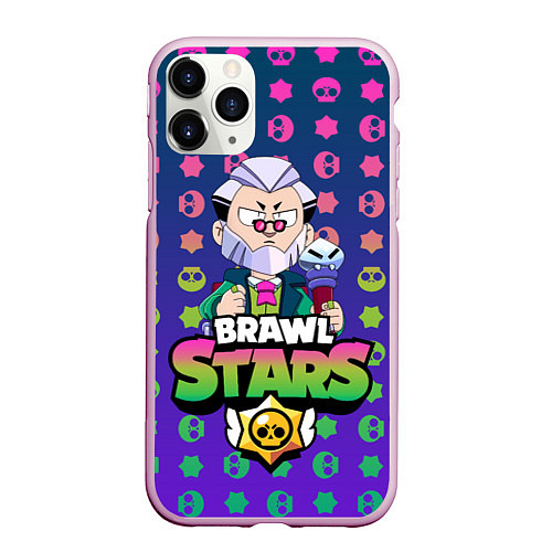 Чехол iPhone 11 Pro матовый Brawl Stars Byron / 3D-Розовый – фото 1