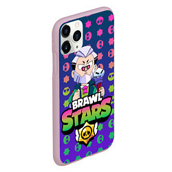 Чехол iPhone 11 Pro матовый Brawl Stars Byron, цвет: 3D-розовый — фото 2