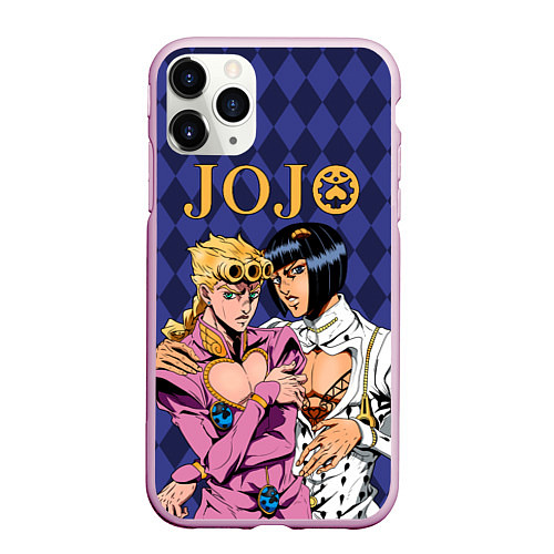 Чехол iPhone 11 Pro матовый JOJO / 3D-Розовый – фото 1