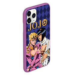 Чехол iPhone 11 Pro матовый JOJO, цвет: 3D-фиолетовый — фото 2