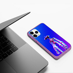 Чехол iPhone 11 Pro матовый Siren Head - Helloween, цвет: 3D-фиолетовый — фото 2