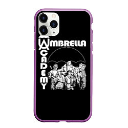 Чехол iPhone 11 Pro матовый Umbrella academy, цвет: 3D-фиолетовый