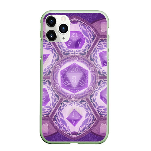 Чехол iPhone 11 Pro матовый DnD Dices: Lavander / 3D-Салатовый – фото 1