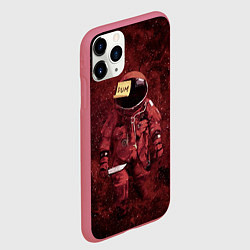 Чехол iPhone 11 Pro матовый Among Us, цвет: 3D-малиновый — фото 2