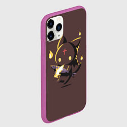 Чехол iPhone 11 Pro матовый Чомусуке, цвет: 3D-фиолетовый — фото 2