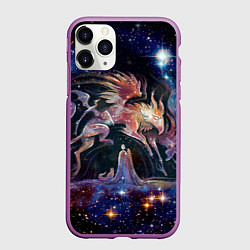 Чехол iPhone 11 Pro матовый Дивные звери, цвет: 3D-фиолетовый