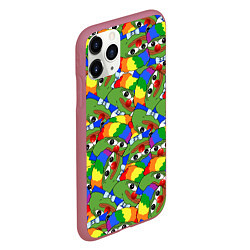 Чехол iPhone 11 Pro матовый ПЕПЕ КЛОУН, цвет: 3D-малиновый — фото 2