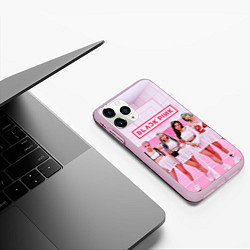 Чехол iPhone 11 Pro матовый BLACKPINK, цвет: 3D-розовый — фото 2