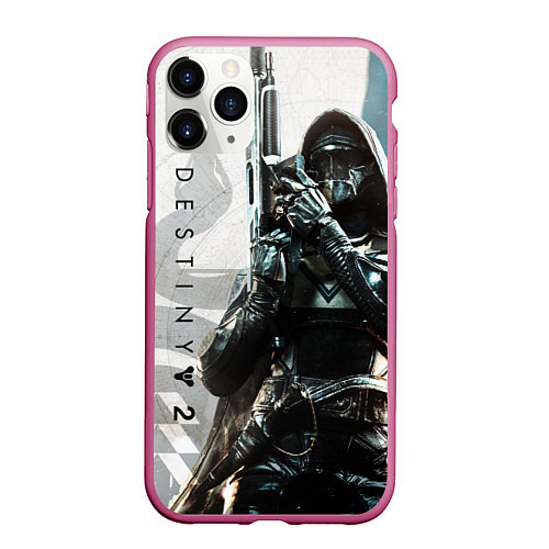 Чехол iPhone 11 Pro матовый DESTINY, HUNTER / 3D-Малиновый – фото 1