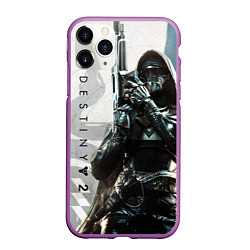 Чехол iPhone 11 Pro матовый DESTINY, HUNTER, цвет: 3D-фиолетовый