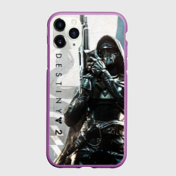 Чехол iPhone 11 Pro матовый DESTINY, HUNTER, цвет: 3D-фиолетовый