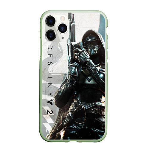 Чехол iPhone 11 Pro матовый DESTINY, HUNTER / 3D-Салатовый – фото 1