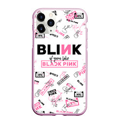 Чехол iPhone 11 Pro матовый BLACKPINK, цвет: 3D-розовый