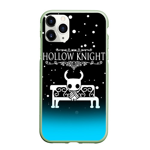 Чехол iPhone 11 Pro матовый HOLLOW KNIGHT / 3D-Салатовый – фото 1