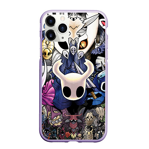 Чехол iPhone 11 Pro матовый HOLLOW KNIGHT / 3D-Светло-сиреневый – фото 1