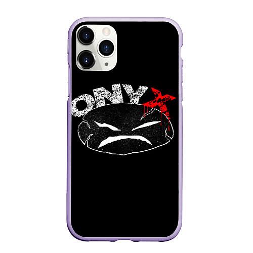 Чехол iPhone 11 Pro матовый Onyx / 3D-Светло-сиреневый – фото 1