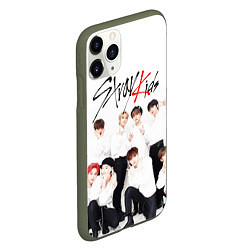 Чехол iPhone 11 Pro матовый STRAY KIDS, цвет: 3D-темно-зеленый — фото 2