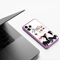 Чехол iPhone 11 Pro матовый STRAY KIDS, цвет: 3D-фиолетовый — фото 2