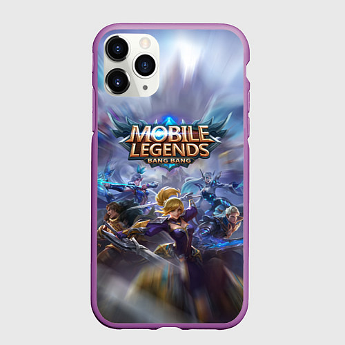 Чехол iPhone 11 Pro матовый Mobile Legends Z / 3D-Фиолетовый – фото 1