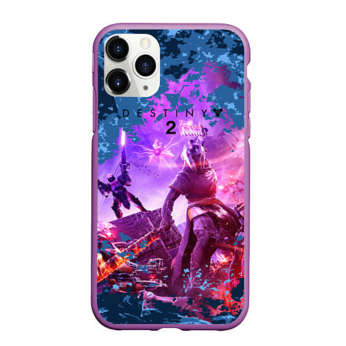 Чехол iPhone 11 Pro матовый Destiny 2 : Beyond Light / 3D-Фиолетовый – фото 1