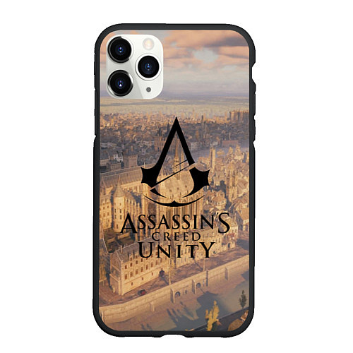 Чехол iPhone 11 Pro матовый Assassin’s Creed Unity / 3D-Черный – фото 1