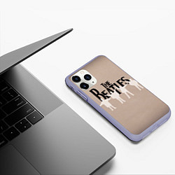 Чехол iPhone 11 Pro матовый The Beatles, цвет: 3D-светло-сиреневый — фото 2