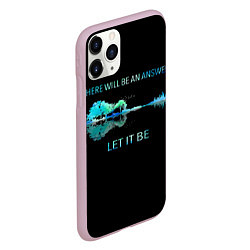 Чехол iPhone 11 Pro матовый The Beatles, цвет: 3D-розовый — фото 2