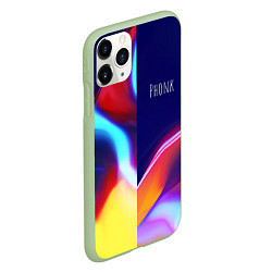 Чехол iPhone 11 Pro матовый Phonk Neon, цвет: 3D-салатовый — фото 2