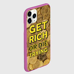 Чехол iPhone 11 Pro матовый Разбогатей, цвет: 3D-фиолетовый — фото 2