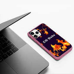 Чехол iPhone 11 Pro матовый OG Buda, цвет: 3D-малиновый — фото 2