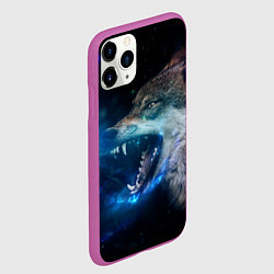 Чехол iPhone 11 Pro матовый Волчара Юморит, цвет: 3D-фиолетовый — фото 2