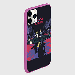 Чехол iPhone 11 Pro матовый Стальной Алхимик, цвет: 3D-фиолетовый — фото 2