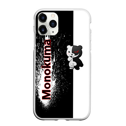 Чехол iPhone 11 Pro матовый Monokuma / 3D-Белый – фото 1