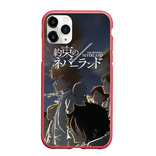 Чехол iPhone 11 Pro матовый The promised neverland Z / 3D-Красный – фото 1