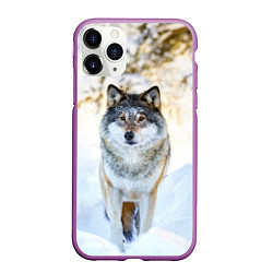 Чехол iPhone 11 Pro матовый Я зимой, цвет: 3D-фиолетовый